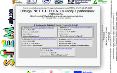 Poziv na STEM radionice u ožujku