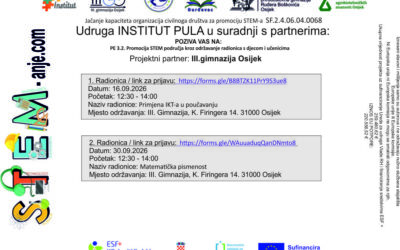 Poziv: STEM radionice u rujnu